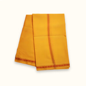 Yellow Pooja Dhoti Uparna